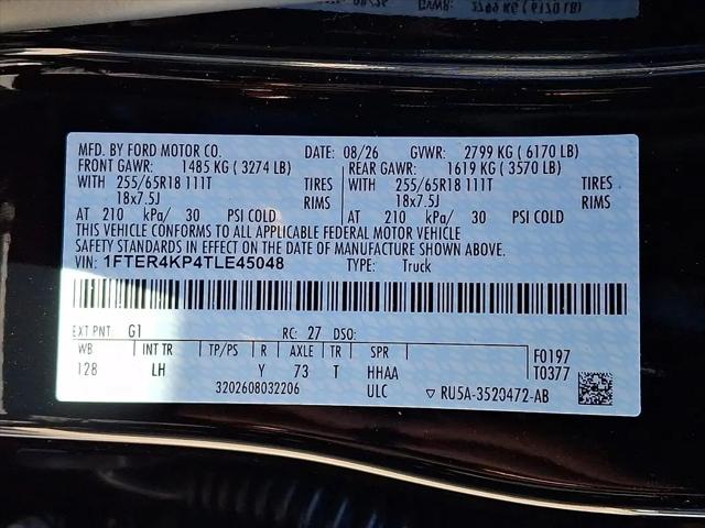 2026 Ford Ranger LARIAT