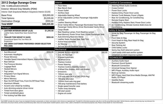 2012 Dodge Durango Crew