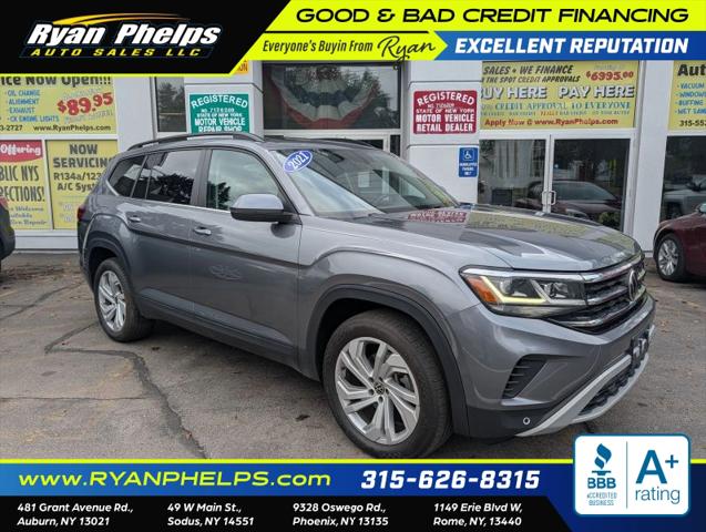 2021 Volkswagen Atlas 3.6L V6 SE w/Technology for sale in Sodus, NY