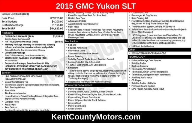 2015 GMC Yukon SLT for sale in Dover, DE