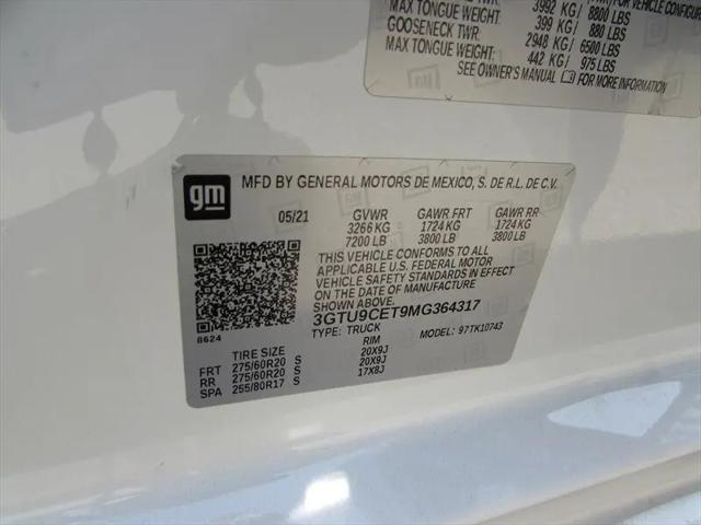 2021 GMC Sierra 1500 4WD Crew Cab Standard Box Elevation