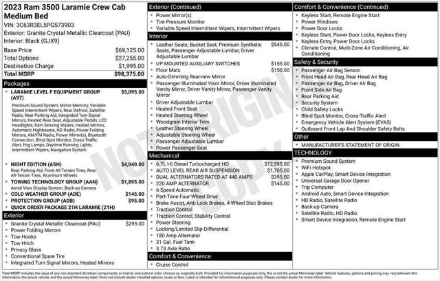 2023 Ram 3500 Laramie Crew Cab 4x4 64 Box