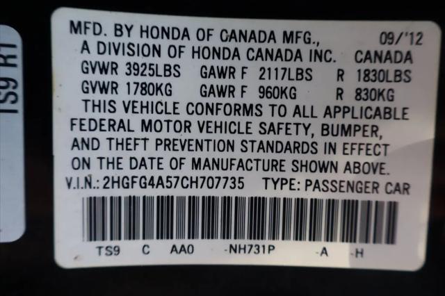 2012 Honda Civic Si