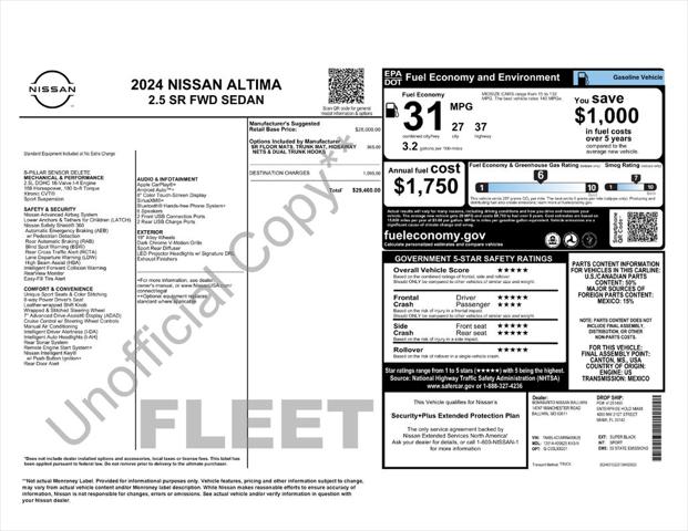 Used 2024 Nissan Altima SR FWD For Sale in Muscle Shoals, AL