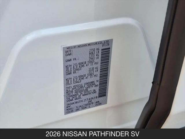 2026 Nissan Pathfinder SV
