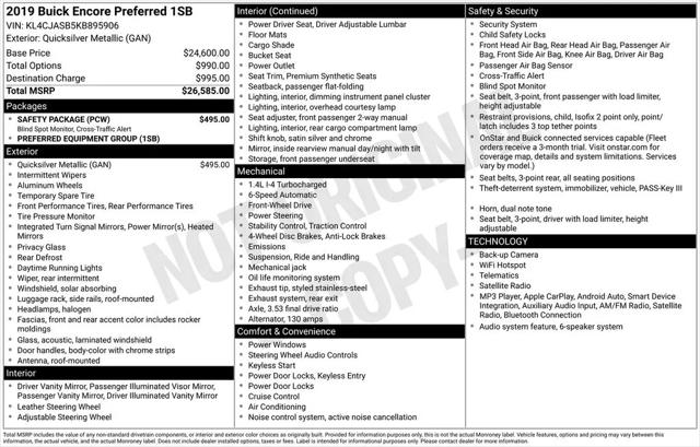 2019 Buick Encore FWD Preferred