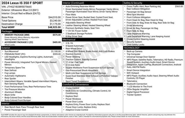 2024 Lexus IS 350 F SPORT for sale in Fort Worth, TX