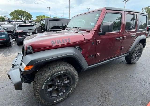 2022 Jeep Wrangler Unlimited Willys 4x4 for sale in Plantation, FL