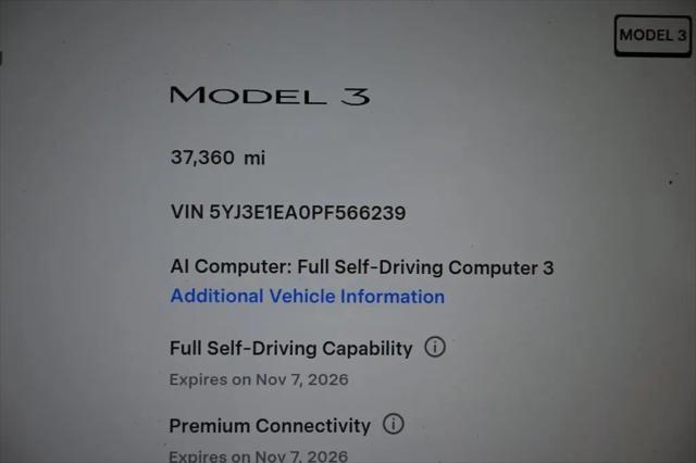 2023 Tesla Model 3 Rear-Wheel Drive