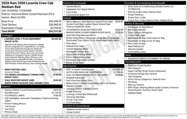 2026 Ram 3500 Laramie Crew Cab 4x4 64 Box