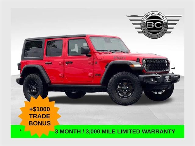 2025 Jeep Wrangler 4-Door Willys 4x4 for sale in Columbus, OH