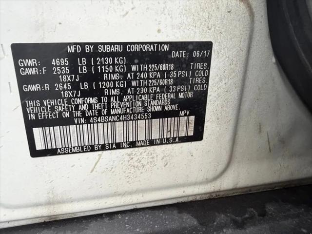 2017 Subaru Outback 2.5i Limited