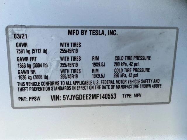 2021 Tesla Model Y Long Range Dual Motor All-Wheel Drive