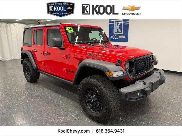 2025 Jeep Wrangler 4-Door Willys 4x4 for sale in Grand Rapids, MI