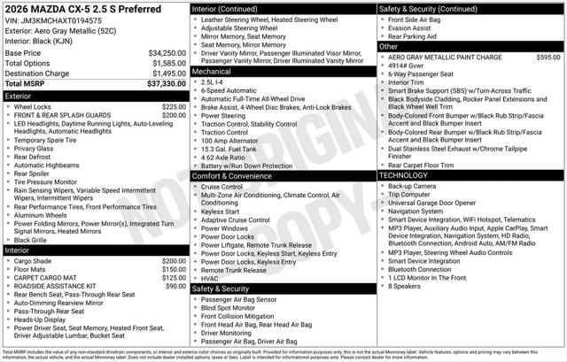 2026 Mazda CX-5 2.5 S Preferred
