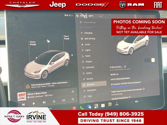 2021 Tesla Model 3 Standard Range Plus Rear-Wheel Drive
