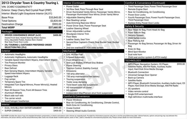 2013 Chrysler Town & Country Touring-L for sale in Cincinnati, OH