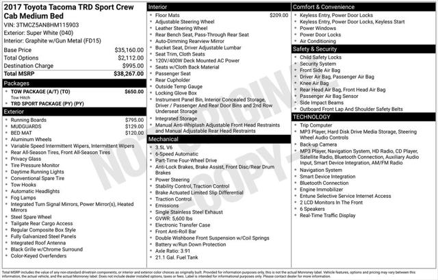 2017 Toyota Tacoma TRD Sport for sale in Cincinnati, OH