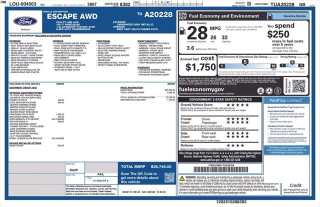 2026 Ford Escape ST-Line for sale in Marshfield, WI