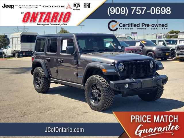 2025 Jeep Wrangler 4xe Willys 4xe for sale in Ontario, CA