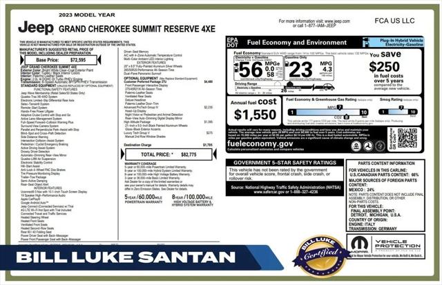2023 Jeep Grand Cherokee Summit Reserve for sale in Gilbert, AZ