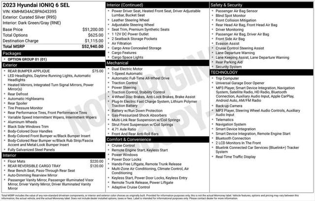 2023 Hyundai IONIQ 6 SEL for sale in Highland Park, IL