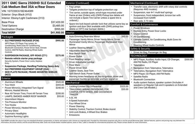 Used 2011 GMC Sierra 2500HD SLE For Sale in Muscle Shoals, AL