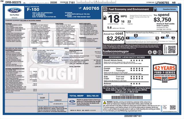 Used 2020 Ford F-150 LARIAT For Sale in Muscle Shoals, AL