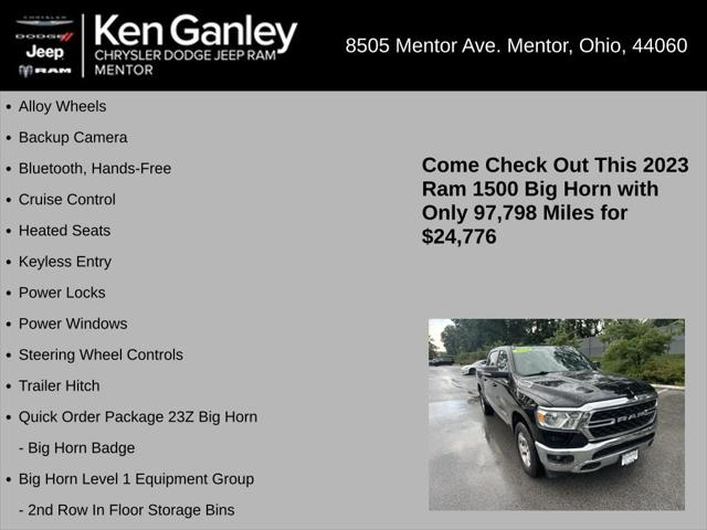 2023 Ram 1500 Big Horn Crew Cab 4x4 57 Box
