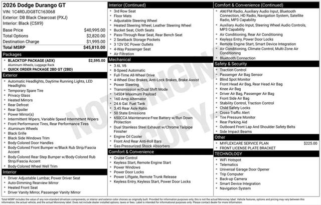 2026 Dodge Durango GT AWD
