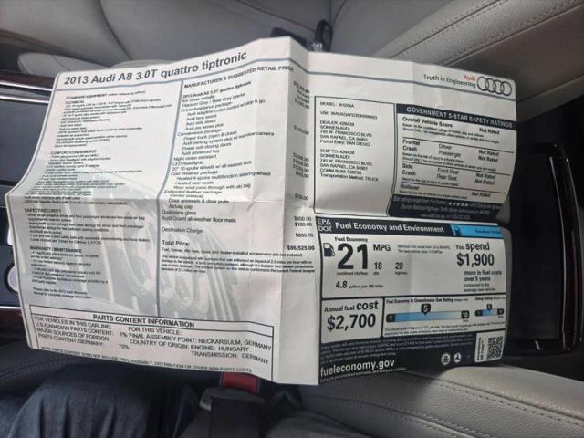 2013 Audi A8 3.0T