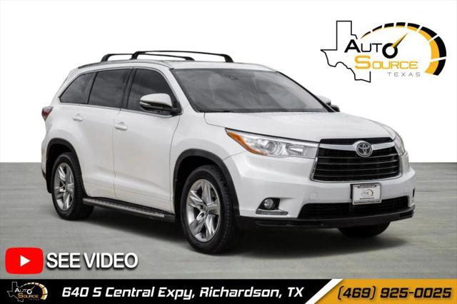2016 Toyota Highlander Limited V6 for sale in Richardson, TX