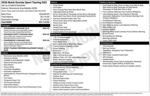 2026 Buick NV Sport Touring FWD