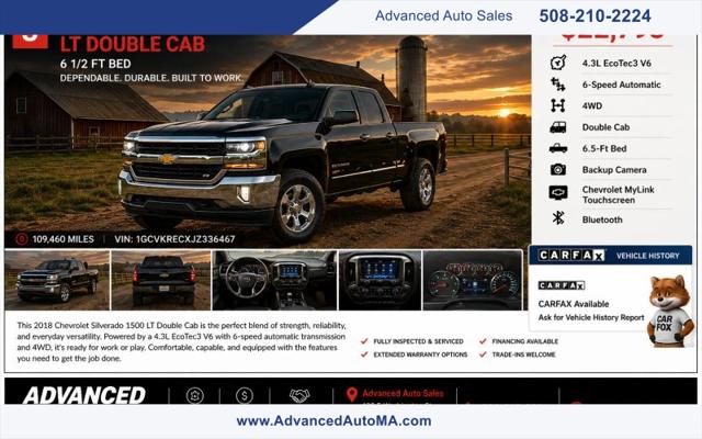 2018 Chevrolet Silverado 1500 1LT for sale in North Attleboro, MA