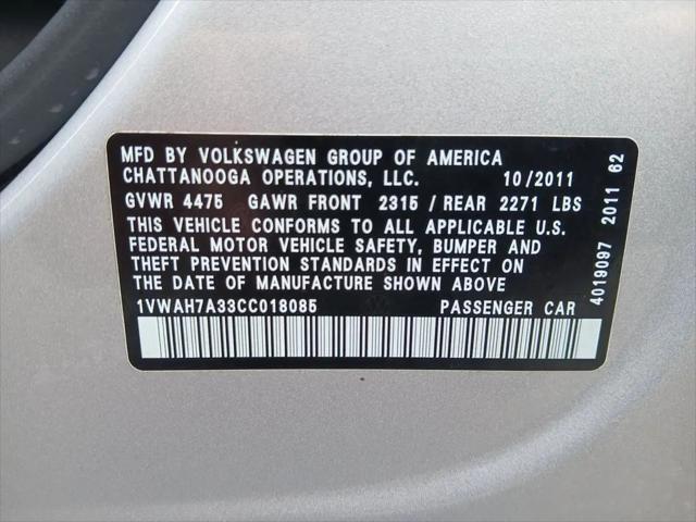 2012 Volkswagen Passat 2.5L S