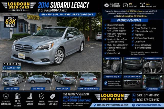 2014 Subaru Legacy 2.5i Premium for sale in Leesburg, VA
