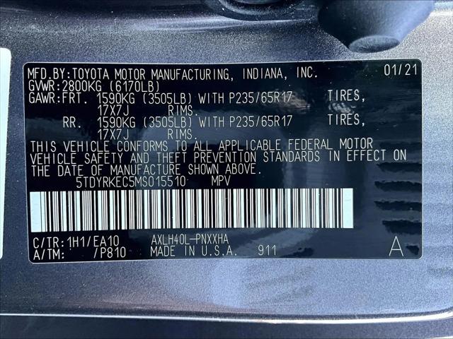 2021 Toyota Sienna XLE