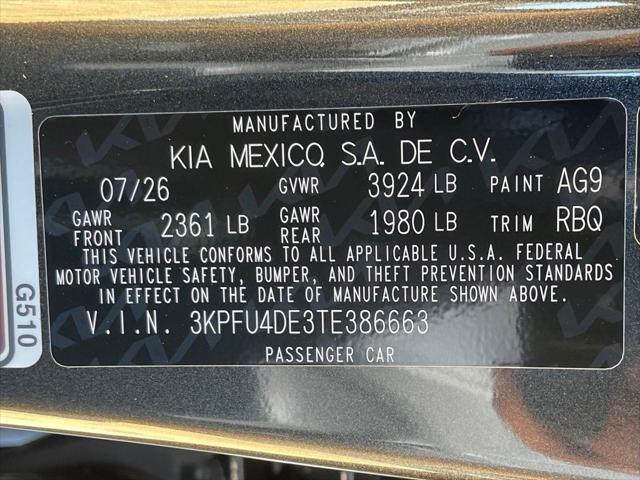 2026 Kia K4 EX