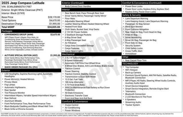 2025 Jeep Compass Latitude 4x4