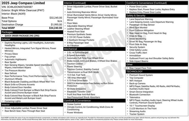 2025 Jeep Compass Limited 4x4
