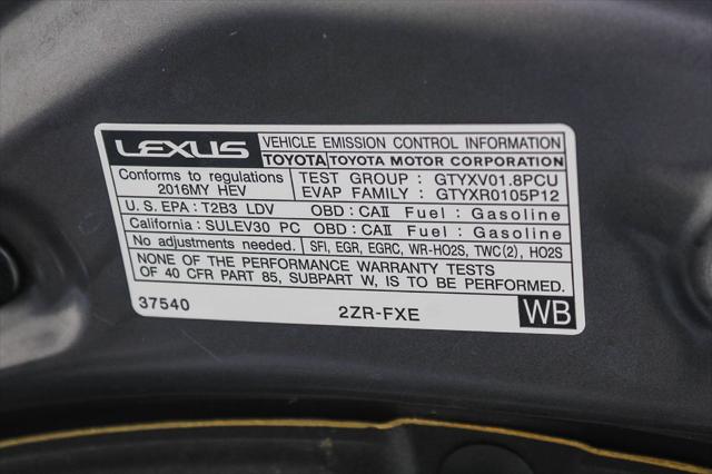 2016 Lexus CT 200h 200h