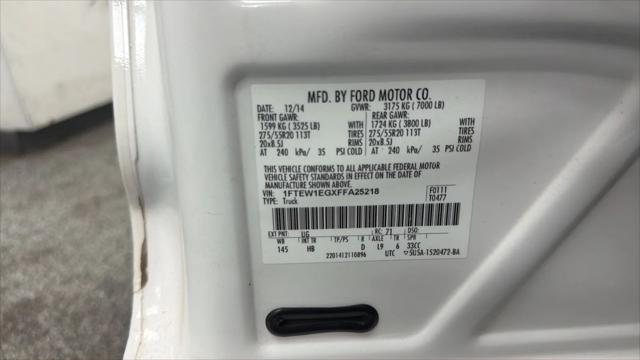 2015 Ford F-150 Platinum