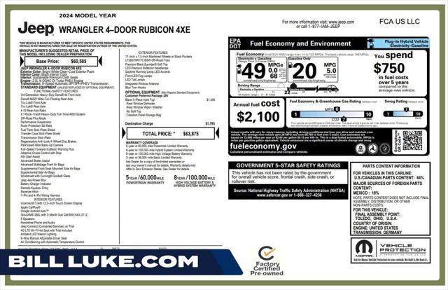 2024 Jeep Wrangler 4xe Rubicon 4xe for sale in Phoenix, AZ
