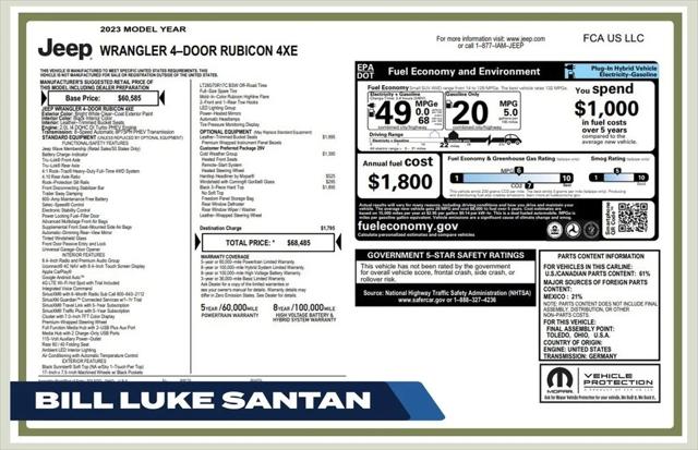 2023 Jeep Wrangler 4xe Rubicon 4x4 for sale in Gilbert, AZ