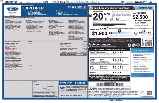 Used 2019 Ford Explorer XLT For Sale in Muscle Shoals, AL