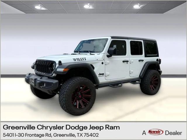 2024 Jeep Wrangler 4-Door Willys 4x4 for sale in Greenville, TX
