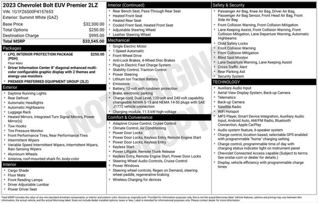 2023 Chevrolet Bolt EUV FWD Premier