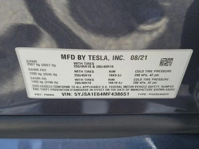 2021 Tesla Model S Plaid Tri Motor All-Wheel Drive