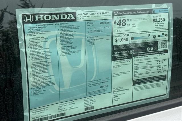 2026 Honda Civic Sport