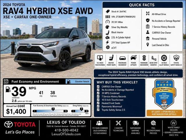2024 Toyota RAV4 Hybrid XSE for sale in Toledo, OH